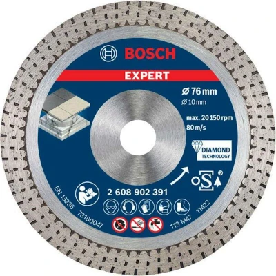 Afbeelding van BOSCH 2608902391 EXPERT Hard Ceramic 76 mm diamantdoorslijpschijf x 1,5 10