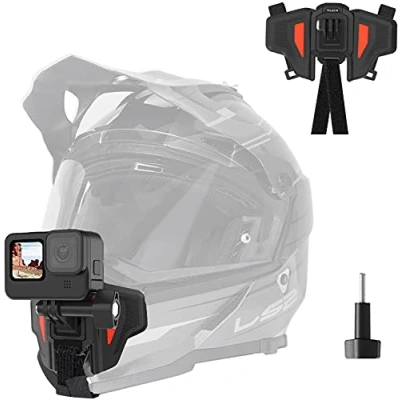 Afbeelding van Telesin Camera voor Helm Mount Geschikt GoPro en Action Camera&#039;s Strap Zwart (GP HBM MT2)