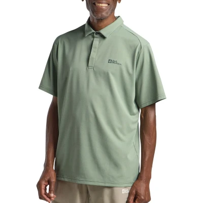 Afbeelding van Jack Wolfskin Delgami Poloshirt, Heren, Maat: 2XL, Eucalyptus
