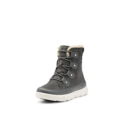 Afbeelding van Sorel Explorer II Joan kunstbont waterdichte winterlaarzen voor dames, Fawn Grill