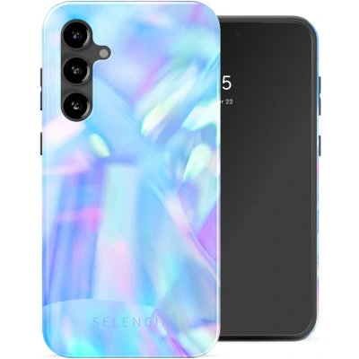 Afbeelding van Selencia Hoesje Geschikt voor Samsung Galaxy S23 FE Vivid Backcover Holographic Blue Dream