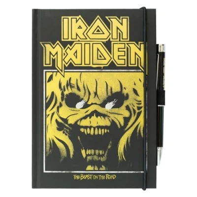 Afbeelding van Iron Maiden the Beast on Road Notietieboek A5 Met Pen