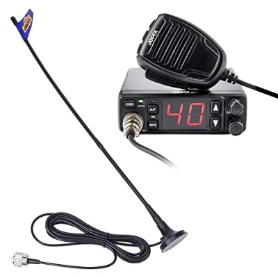 Afbeelding van Jopix AP7 AM FM 27mc vakantiekit incl. magneetvoet antenne (10 km), Walkietalkie