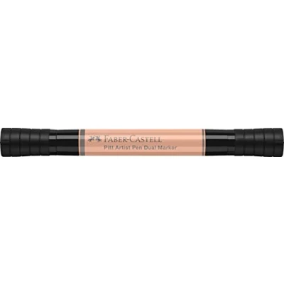 Afbeelding van Faber Castell tekenstift Pitt Artist Pen duo marker 132 beige rood FC 162132