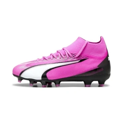 Afbeelding van Puma Ultra PRO FG/AG JR Unisex Voetbalschoenen met kunststof noppen voor kinderen, Maat: 36, Poison pink/white/black Kunststof/ textiel