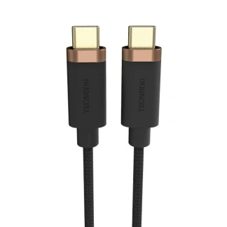Afbeelding van Duracell Toughened Kevlar MFi USB C naar Kabel 2 Meter 65W / 5Gbps Zwart