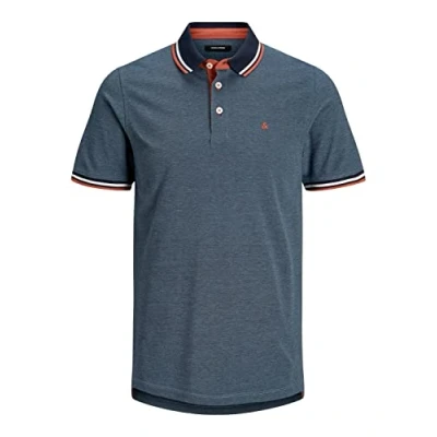 Afbeelding van Jack &amp; Jones Jjepaulos Ss Poloshirt voor heren, Blauw, XL