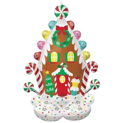 Afbeelding van Amscan Airloonz Gingerbread House 81 x 129 cm