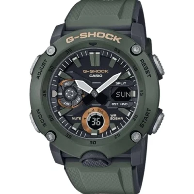 Afbeelding van CASIO Unisex analoog voor volwassenen digitaal kwarts horloge, groen, Band