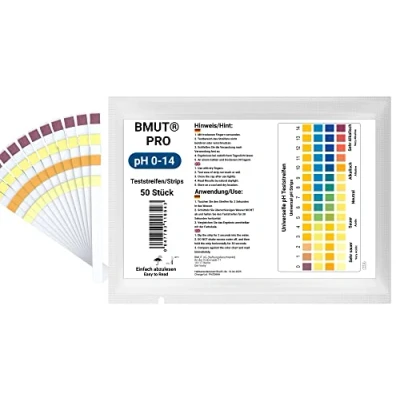 Afbeelding van 50 stuks universele teststrips met pH 0 14 groot meetbereik voor water, zwembad, vijver