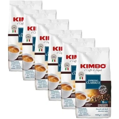 Afbeelding van Kimbo espresso Classico koffiebonen, 1 kg x 6