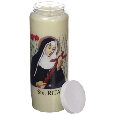 Afbeelding van 9 dagen Brander Wit St.rita 6.8x18cmfr/nl Avec Priere