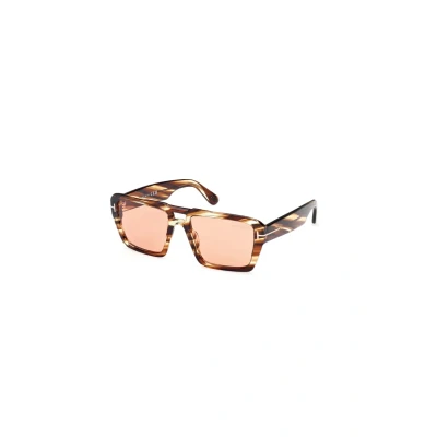 Afbeelding van Tom Ford FT1153 Redford Zonnebril avanabrown, Heren, Maat: 56, Avana brown