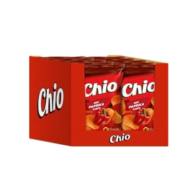 Image de Chio Chips Red Paprika, lot de 10 (10 x 150 g)