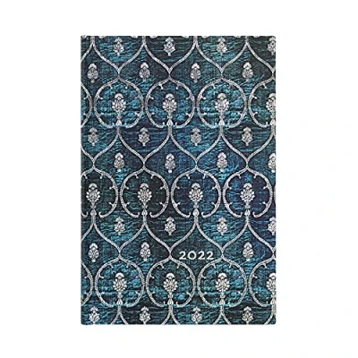 Afbeelding van Paperblanks 12 maands kalender 2022 fluweelblauw, horizontaal, mini (95 x 140 mm)