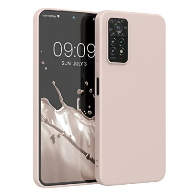 Afbeelding van kwmobile telefoonhoesje geschikt voor Xiaomi Redmi Note 11 Pro / (5G) 12 (4G) Hoesje smartphone Back cover in kokosmelk