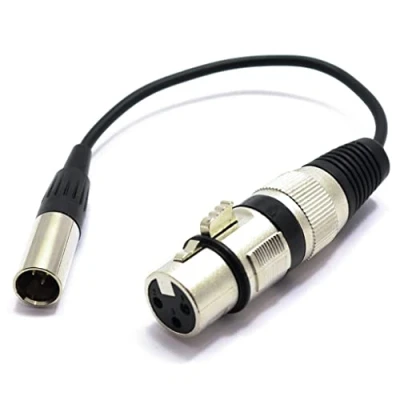 Afbeelding van Adapter XLR vrouwelijk naar mini mannelijk Vitalco microfoon 3 pins