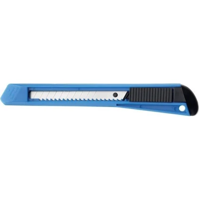 Afbeelding van Westcott office cutter, 9mm, zwart/blauw, op blister cutter