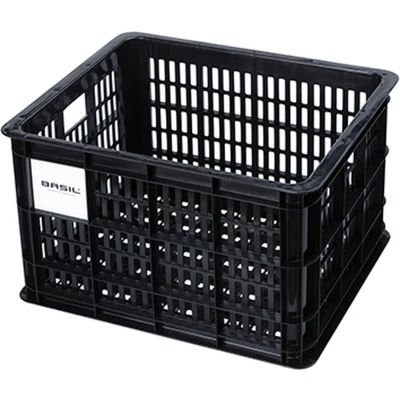 Afbeelding van Gerecyclede fietskrat Basil Crate M 29.5 liter 35 x 45 25 cm black