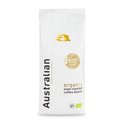 Afbeelding van Australian Homemade Koffie bonen slowroast medium, RFA BIO Zak 1 kilo