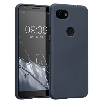 Afbeelding van kwmobile telefoonhoesje geschikt voor Google Pixel 3a Hoesje smartphone Back cover in bosbesblauw
