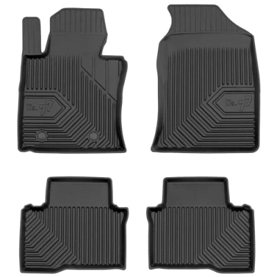 Afbeelding van M MOTOS Rubberen vloermat voor SsangYong Tivoli vanaf 2015, verbeter je reiscomfort met de nr. 77 zwarte antislip mat auto, alle weersomstandigheden, bescherming tegen vuil