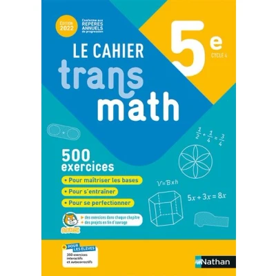 Image de Cahier Transmath 5è 2022 de l&#039;élève
