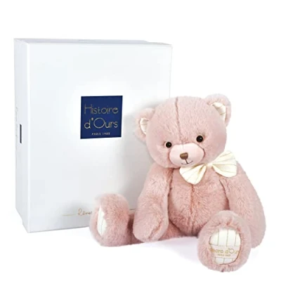 Image de Peluche ours Preppy Chic 30CM Rose Histoire d&#039;ours