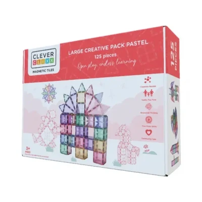 Afbeelding van Cleverclixx magnetische tegels large creative pastel 125st