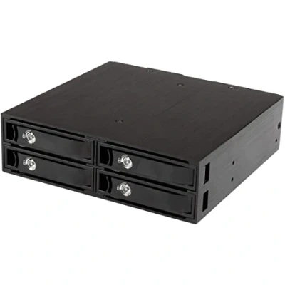 Afbeelding van StarTech.com SATSASBP425 drive bay panel 13,3 cm (5.25&quot;) Opslagschijflade Zwart