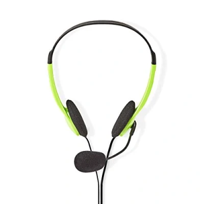 Afbeelding van PC headset Nedis (Microfoon, 2x Jack 3.5 mm, 2.0 m, Groen)