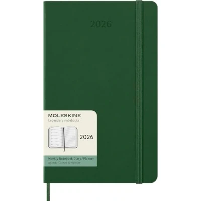Afbeelding van Moleskine 12 Maanden Agenda 2026 Wekelijks Large Harde Kaft Mirthe Groen