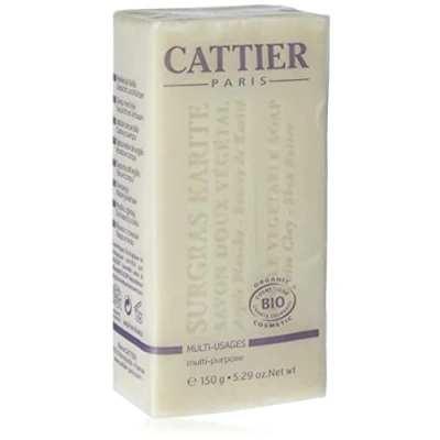 Afbeelding van Cattier Shea Butter Organic Milde Plantaardige Zeep 150 g
