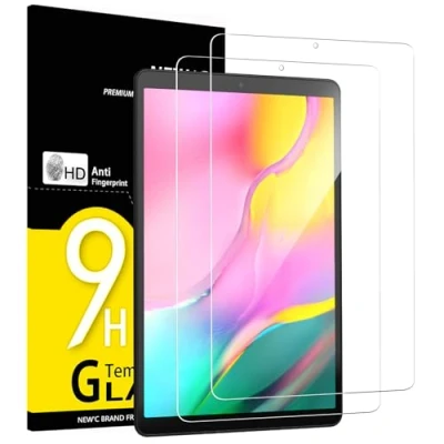Afbeelding van NEW&#039;C displaybeschermfolie van gehard glas voor Samsung Galaxy Tab A 2019 10,1 inch SM T510 T515, krasbestendig (0,33 mm HD ultra transparant)
