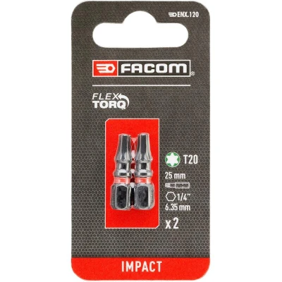 Image de FACOM ENX.120 Impact Flextorq embout à percussion 25mm Torx T20 (2 pcs)