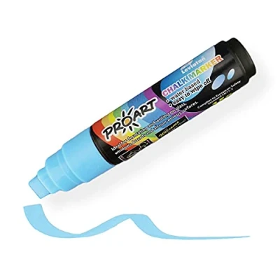 Afbeelding van LEVIATAN Krijtstiften, voor krijtbord, wasbaar, krijtstift, droog en nat afwasbaar, 10 mm, krijtmarker bord, 15 g, blauw