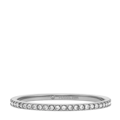 Afbeelding van Fossil Ring silvercoloured, Dames, Maat: 49, Silver coloured