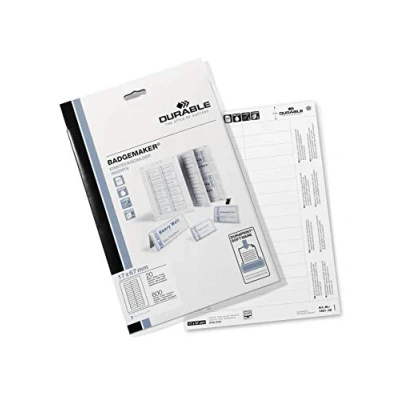 Afbeelding van Durable 146102 Badgemaker Inlegplank voor ID houder, 17 x 67 mm