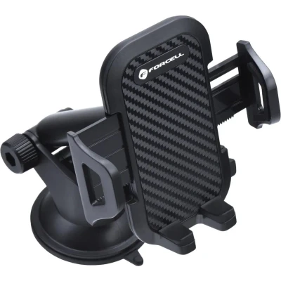Afbeelding van Forcell Telefoon houder/arm voor in Auto 360 Draaibaar Met Zuignap Zwart