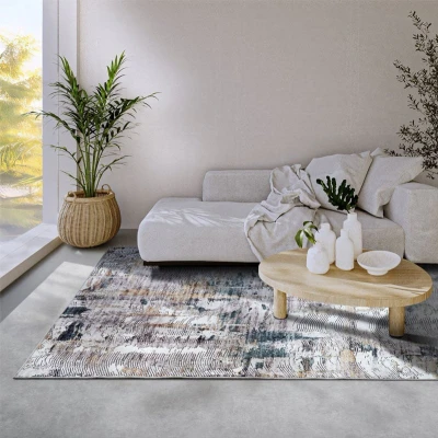 Afbeelding van Vloerkleed Malard 80x150cm Blauw, Beige 123vloerkleed.nl is de online webshop voor vloerkleden en woonaccessoires.