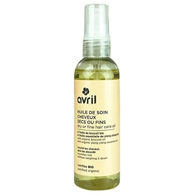 Afbeelding van Avril Verzorgingsolie voor droog of fijn haar biologische broccoli en ylang 100% natuurlijke oorsprong Ecocert gecertificeerd gemaakt in Frankrijk 100 ml