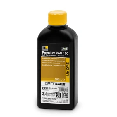 Afbeelding van ERRECOM PAG 150 + UV DYE 250 ml, A/C compressorolie voor traditionele en elektrische voertuigen met R134a R1234yf