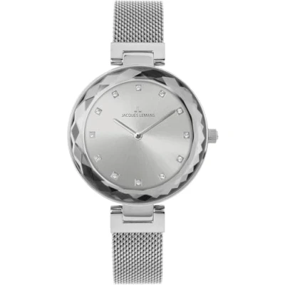Afbeelding van Jacques Lemans Milano Horloge, Dames, Maat: One Size, Crystal silver