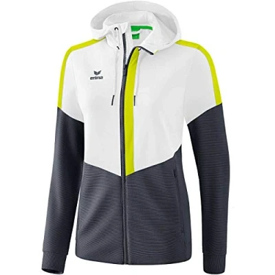 Afbeelding van Squad trainingsjack met capuchon dames wit/slate grey/lime / 36