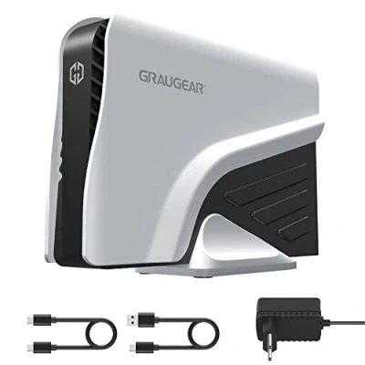 Image de GRAUGEAR Disque dur externe 8 To pour Playstation®5 USB 3.2 Gen 2 Type C® A 3,5 pouces HDD C avec bloc d&#039;alimentation PS4 PS5 G 3501 10G 8TB