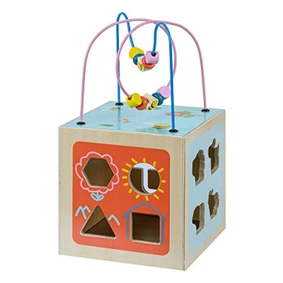 Afbeelding van Teamson Kids Houten Activiteit Kubus 4 in 1 Baby Speelgoed Kinderspeelgoed Educatief