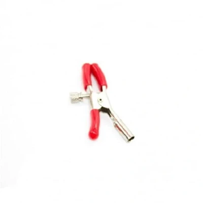Afbeelding van FETISH ADDICT Metal Single Nipple Clamp Red