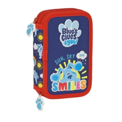 Afbeelding van Dubbele etui Blue&#039;s Clues Marineblauw (28 pcs)