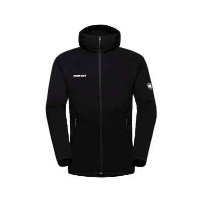 Afbeelding van Mammut Aconcagua Ml Herenjas met capuchon, middenlaag, zwart.