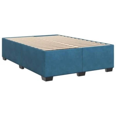 Afbeelding van vidaXL Bedframe fluweel blauw 140x190 cm